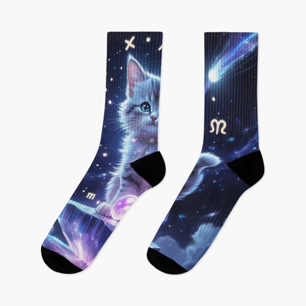 Item preview, Cute Star Kittie between Stars designed and sold by TrapArtDesign .