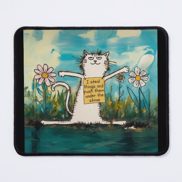 Item preview, Funny Cat Drawing Meme Pet Shaming 4 designed and sold by TackyTime.