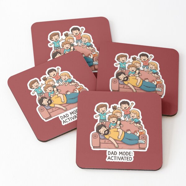 Item preview, Dad Mode Activated – Funny Father’s Day Cartoon Design designed and sold by PrintBreeze.