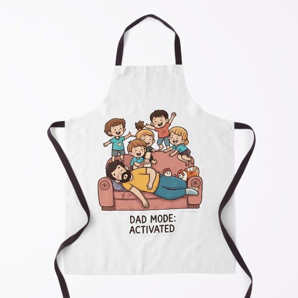 Item preview, Dad Mode Activated – Funny Father’s Day Cartoon Design designed and sold by PrintBreeze.
