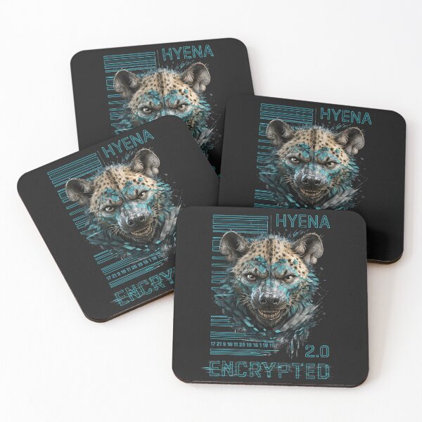 Item preview, Hyena 2.0 Encrypted - Cyber Security Tech Animal Design designed and sold by QuirkySpark.