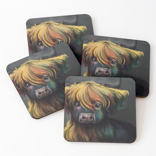 Item preview, Candie Coo, Highland Cow  designed and sold by Bronwyn Gilgallon Art.