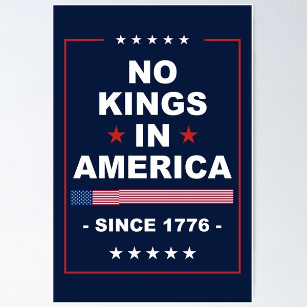 Artikel-Vorschau von Keine Könige in Amerika seit 1776 Protestschild, Anti-Trump, Protest für den März, Kundgebungsschild für politische Aktivisten, designt und verkauft von Annietong.