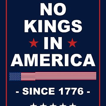 Vorschaubild zum Design Keine Könige in Amerika seit 1776 Protestschild, Anti-Trump, Protest für den März, Kundgebungsschild für politische Aktivisten von Annietong