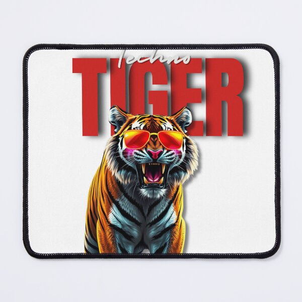 Item preview, Techno Tiger - Futuristic Tribal Animal Art for T-Shirts, Phone Cases & Wall Art designed and sold by fusionwears.