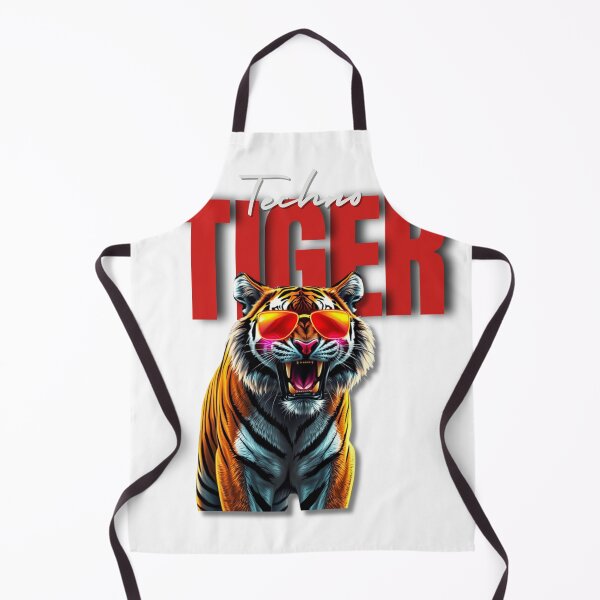 Item preview, Techno Tiger - Futuristic Tribal Animal Art for T-Shirts, Phone Cases & Wall Art designed and sold by fusionwears.