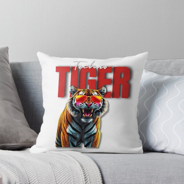 Item preview, Techno Tiger - Futuristic Tribal Animal Art for T-Shirts, Phone Cases & Wall Art designed and sold by fusionwears.