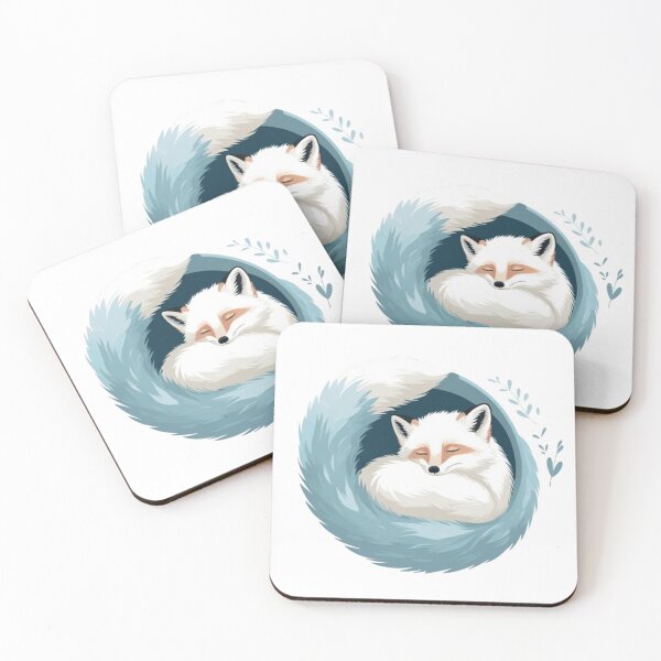 Item preview, Calm Arctic Fox in Snow designed and sold by ZenAnimal.