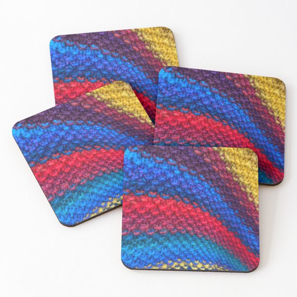 Item preview, Photograph of a Knitted Shawl in Seed Stitch and Stocking Stitch designed and sold by Kate Anderson Art.