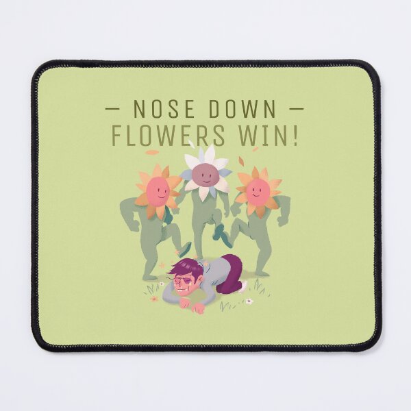 Item preview, Nose Down - Flowers Win! Allergy Season Humor designed and sold by NOTRE-BONHEUR.