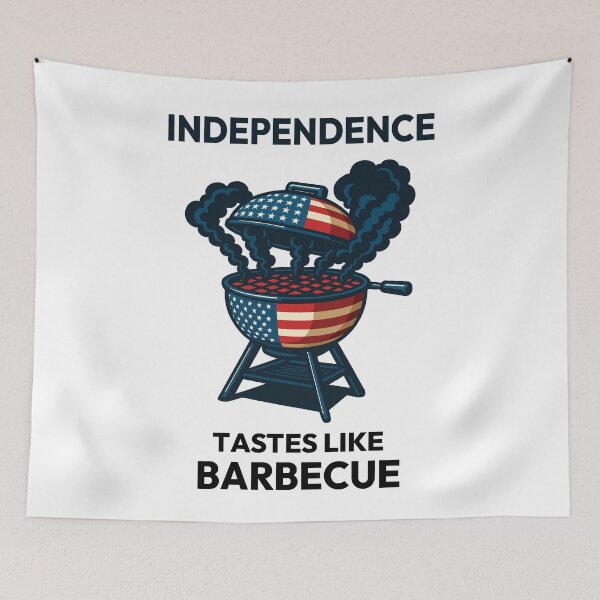 Item preview, Independence 4th of July BBQ American Flag designed and sold by LuminOrb.
