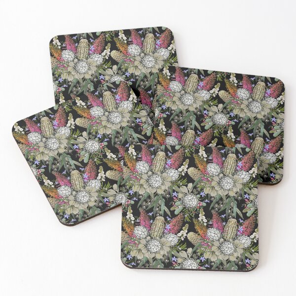 Item preview, Wild Bush Flower Bouquet - Protea & Grevillea by Jo Story designed and sold by Sketchbook Designs.