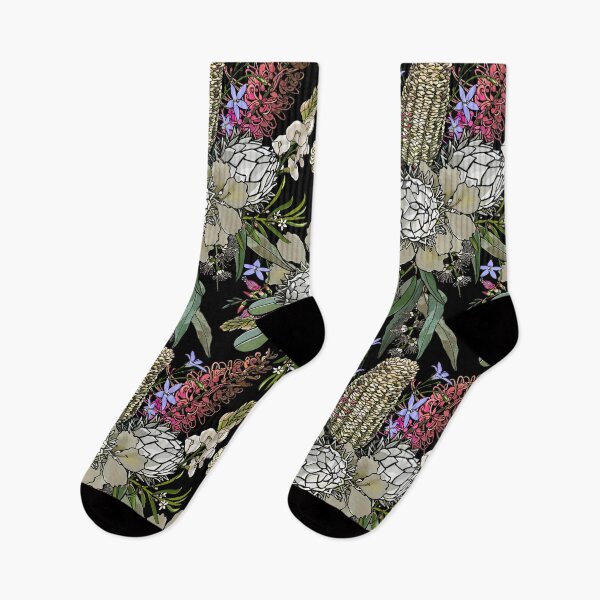 Item preview, Wild Bush Flower Bouquet - Protea & Grevillea by Jo Story designed and sold by Sketchbook Designs.