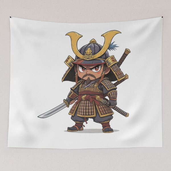 Item preview, Samurai cartoon designed and sold by sillanpaa98.