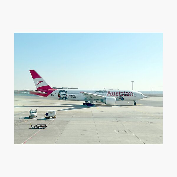 Item preview, Austrian Airlines Boeing 777 - Johann Strauss designed and sold by ShortFinalArt.