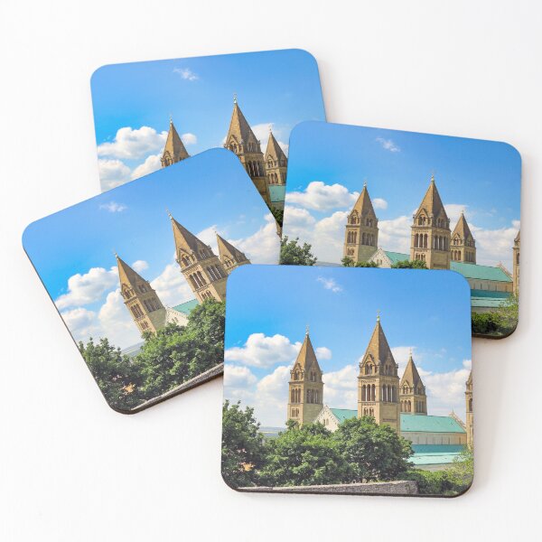 Item preview, The Cathedral of Pecs with four towers, Hungary designed and sold by goceris.
