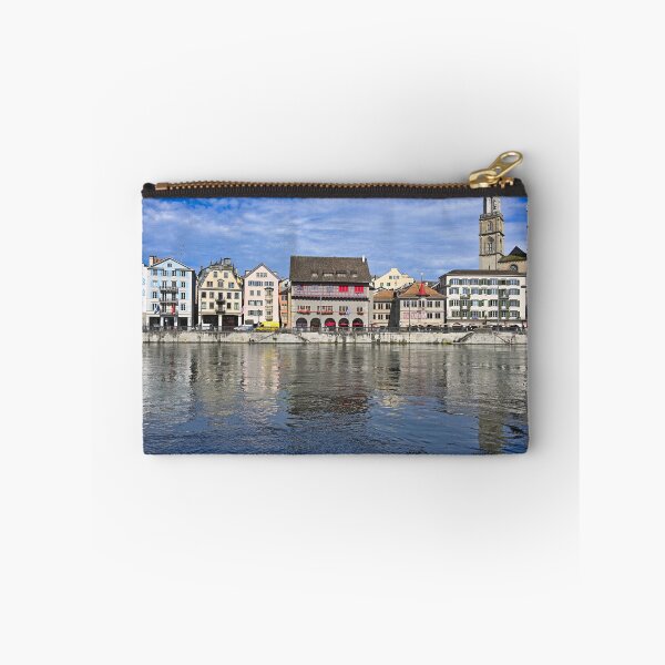 Item preview, Old town Zurich center with Grossmunster churh and river Limmat, Switzerland designed and sold by goceris.