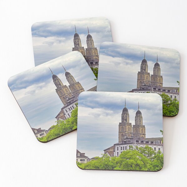 Item preview, Famous Grossmunster cathedral towers in Zurich, Switzerland designed and sold by goceris.