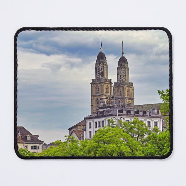 Item preview, Famous Grossmunster cathedral towers in Zurich, Switzerland designed and sold by goceris.