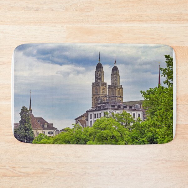 Item preview, Famous Grossmunster cathedral towers in Zurich, Switzerland designed and sold by goceris.