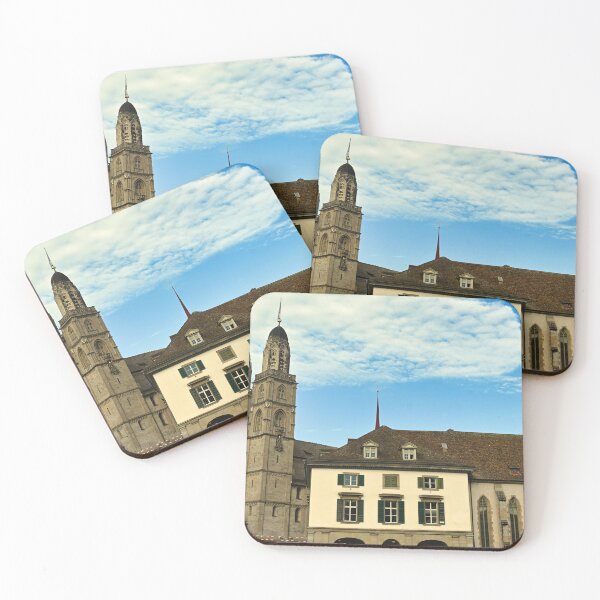 Item preview, Famous Grossmunster cathedral in old town Zurich, Switzerland designed and sold by goceris.