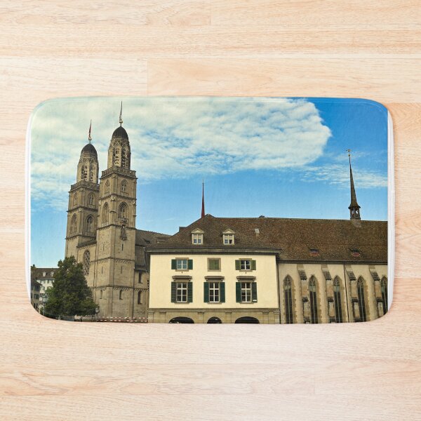 Item preview, Famous Grossmunster cathedral in old town Zurich, Switzerland designed and sold by goceris.