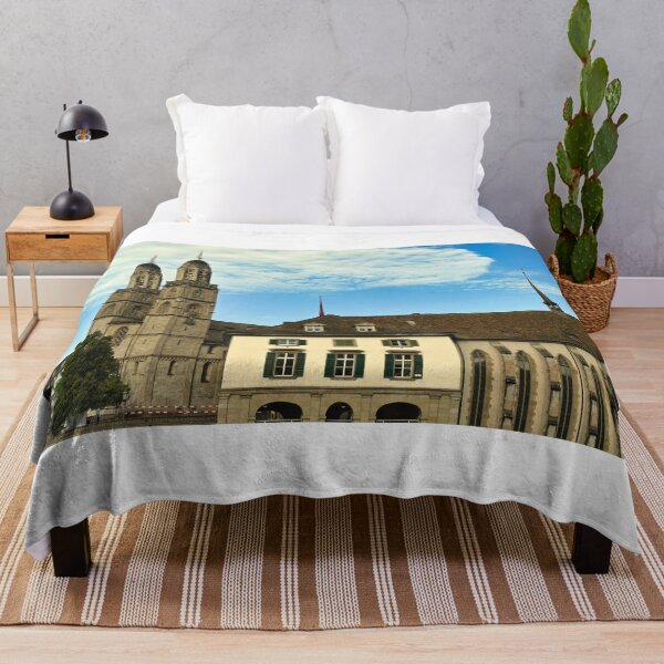 Item preview, Famous Grossmunster cathedral in old town Zurich, Switzerland designed and sold by goceris.