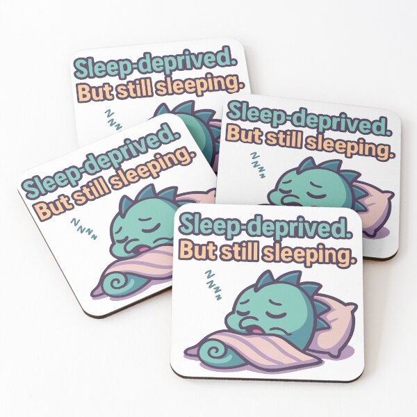Item preview, Seahorse Sleep-Deprived Cute designed and sold by SoSoSeahorse.