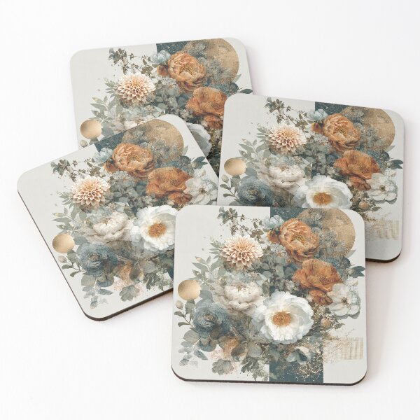 Item preview, Romantic Floral Burst in Soft Neutrals designed and sold by luminumance.