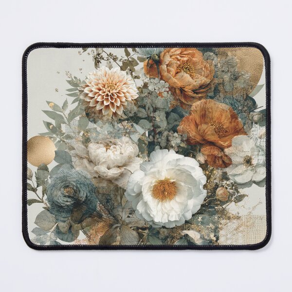 Item preview, Romantic Floral Burst in Soft Neutrals designed and sold by luminumance.