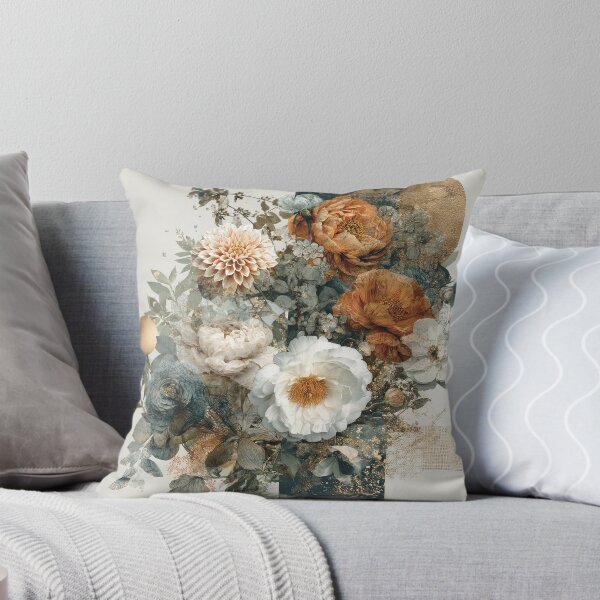 Item preview, Romantic Floral Burst in Soft Neutrals designed and sold by luminumance.