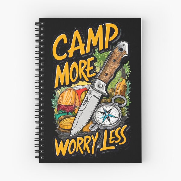 Item preview, Street Art slogan : Camp More Worry Less designed and sold by NEUMANN ArtWear Boutique.