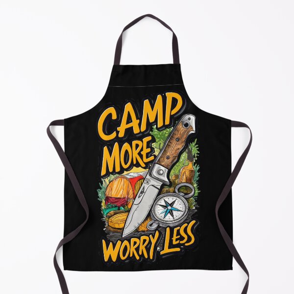 Item preview, Street Art slogan : Camp More Worry Less designed and sold by NEUMANN ArtWear Boutique.
