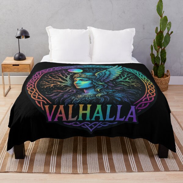 Item preview, Viking Valkyrie Yggdrasil Valhalla Norse Mythology designed and sold by TomFrontierArt.