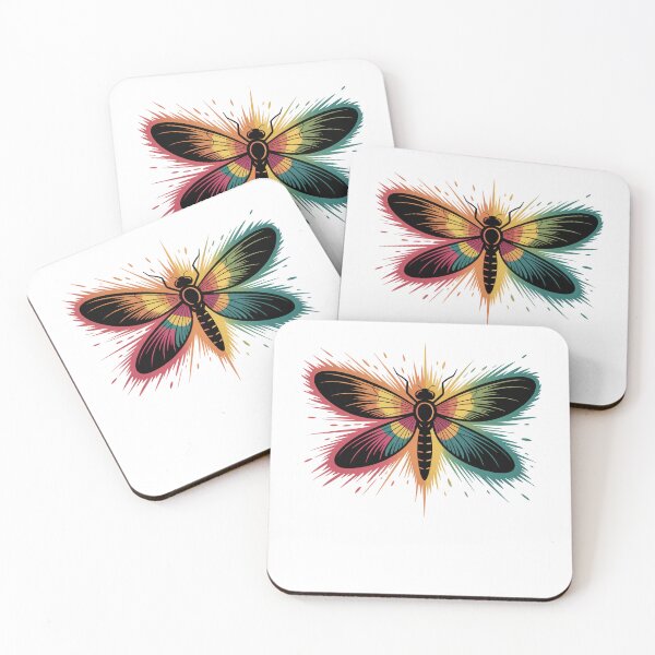 Item preview, Colorful Dragonfly With Color Explosion designed and sold by MooonTees.