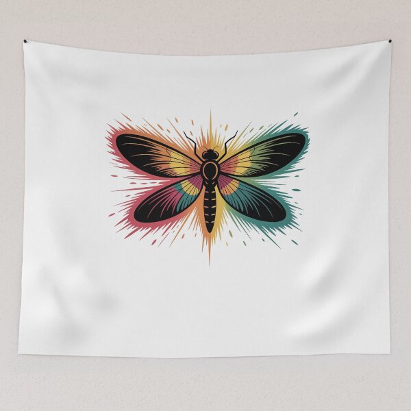Item preview, Colorful Dragonfly With Color Explosion designed and sold by MooonTees.