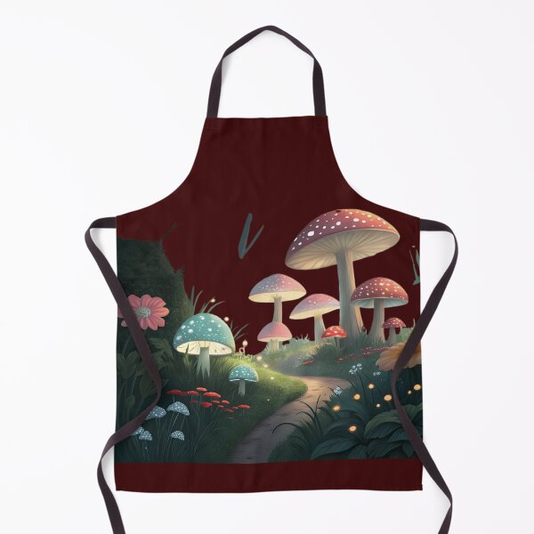 Item preview, Enchanted Forest Path with Glowing Mushrooms designed and sold by Danivique.