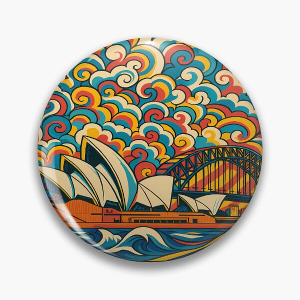Item preview, Sydney Australia Colorful artwork designed and sold by CoolCrazyQuirky.
