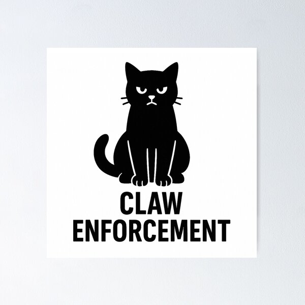Item preview, CLAW ENFORCEMENT designed and sold by TheWonkyEaselCo.