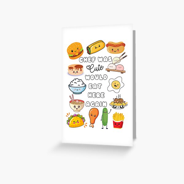 Aperçu de l'œuvre Décoration murale de cuisine amusante et mignonne avec des aliments kawaii créée et vendue par The Rhi List.