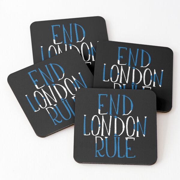 Item preview, END LONDON RULE, Scottish Independence Saltire Flag Text Slogan designed and sold by MacPean.