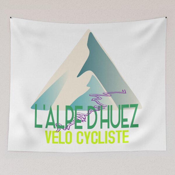 Item preview, L'Alpe D'Huez Velo Cycliste Gift for Cyclists Cycling Bike designed and sold by Colorfulman.