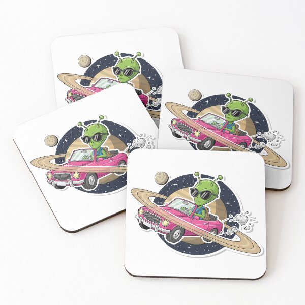 Item preview, Cool Alien Driving in Space Sticker designed and sold by Arcane-Aesthete.