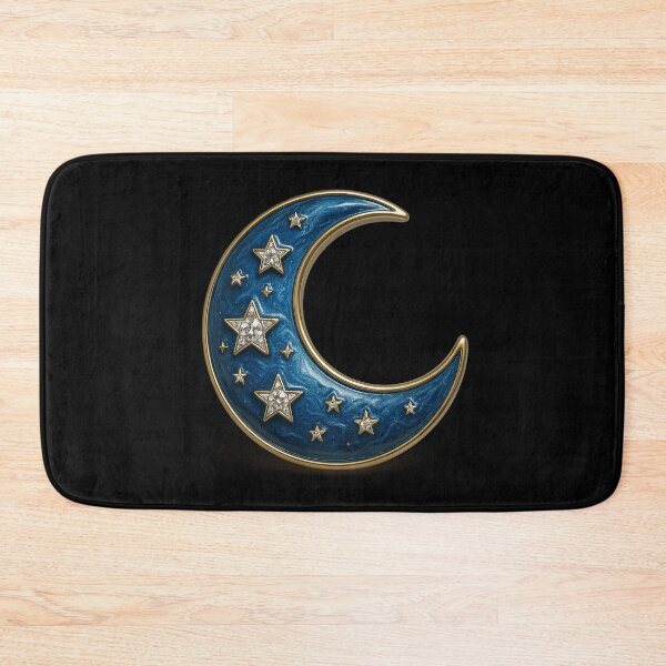 Item preview, The decorated crescent moon with sparkling stars designed and sold by Girih.