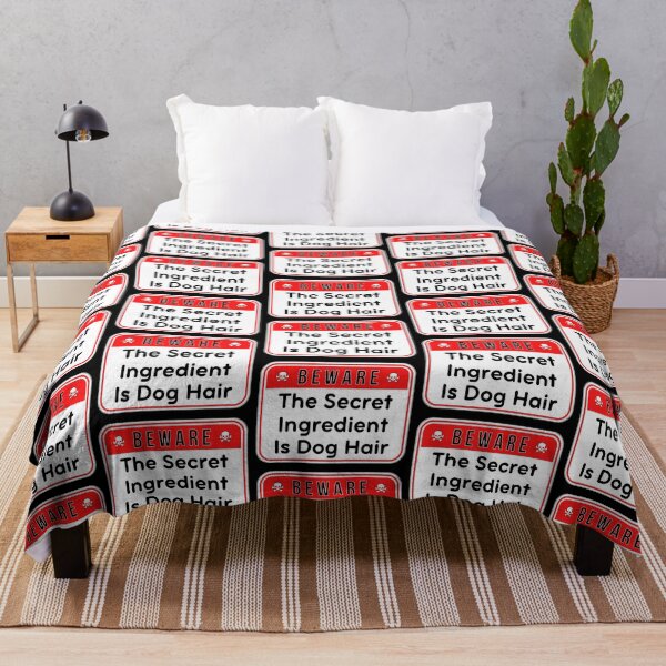 Item preview, BEWARE: The Secret Ingredient Is Dog Hair - funny warning signs designed and sold by DesignsFromTW-S.