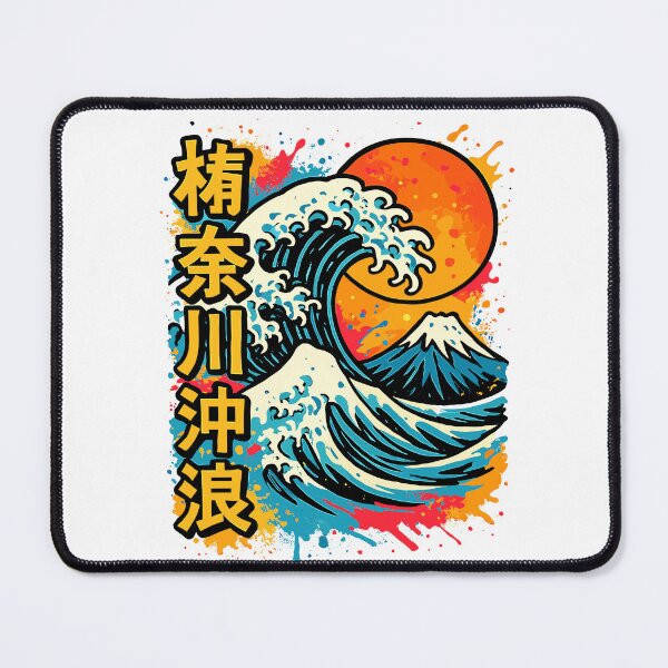 Item preview, Great Wave Kanagawa Color Splash Hokusai Art designed and sold by Ascooepics.