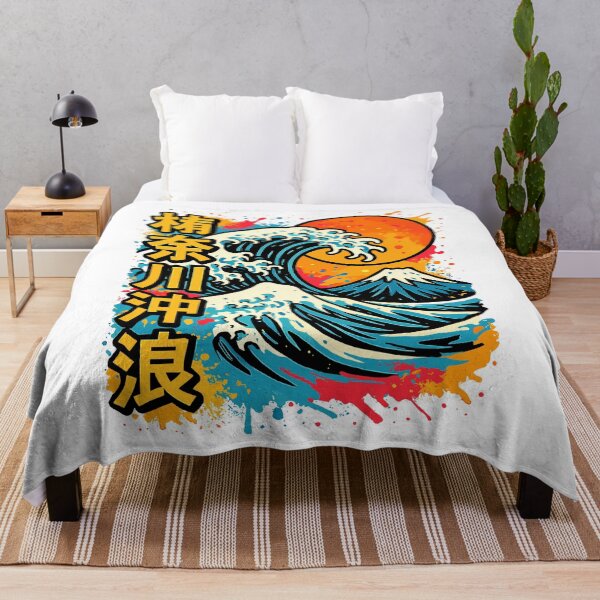 Item preview, Great Wave Kanagawa Color Splash Hokusai Art designed and sold by Ascooepics.