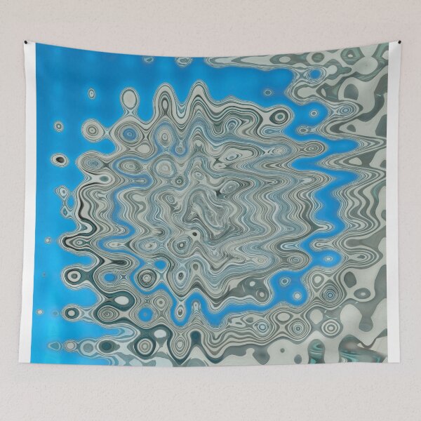 Item preview, abstract liquid blue designed and sold by felipequeiroz.