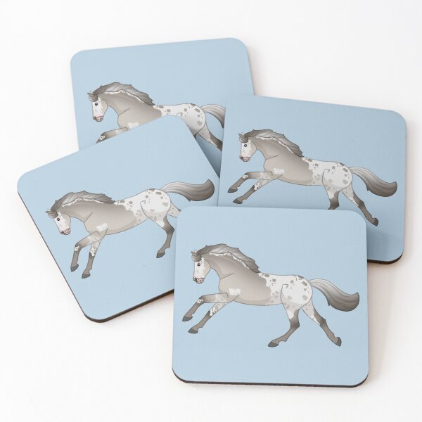 Item preview, Cantering Cartoon Horse - Cute Appaloosa Illustration  designed and sold by Art By Drina.