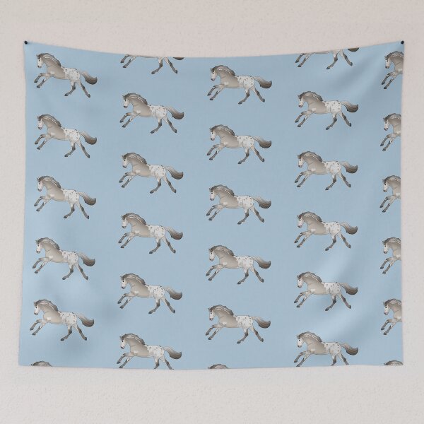 Item preview, Cantering Cartoon Horse - Cute Appaloosa Illustration  designed and sold by Art By Drina.